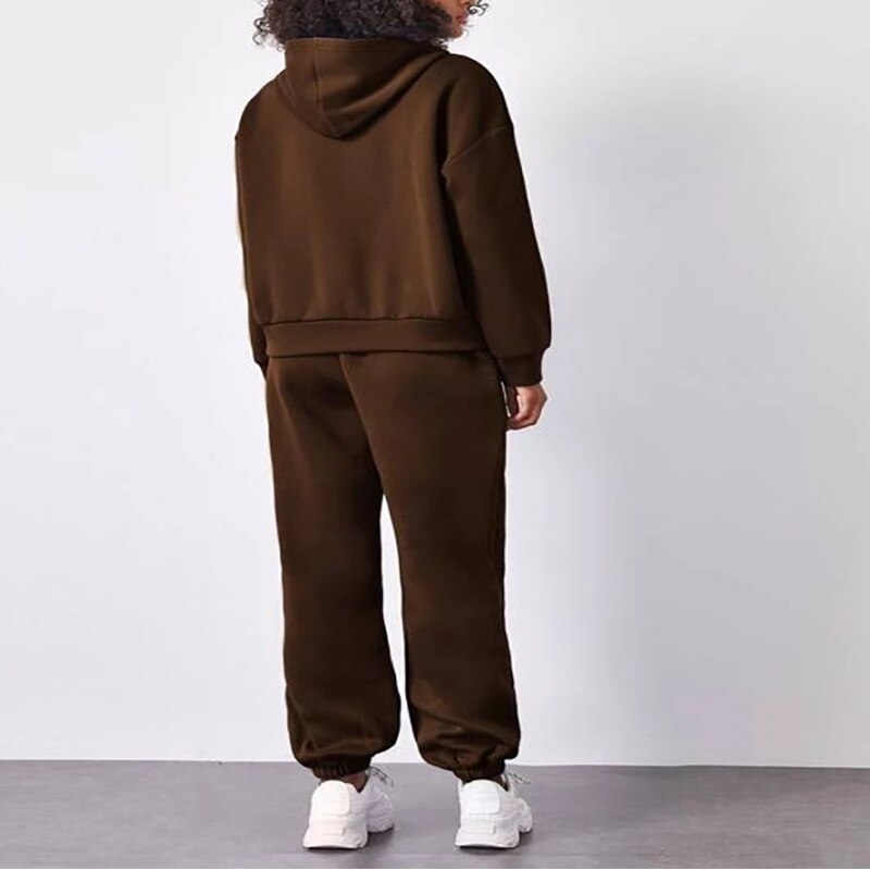 Fleece Casual 2-Piece Tracksuit Sets