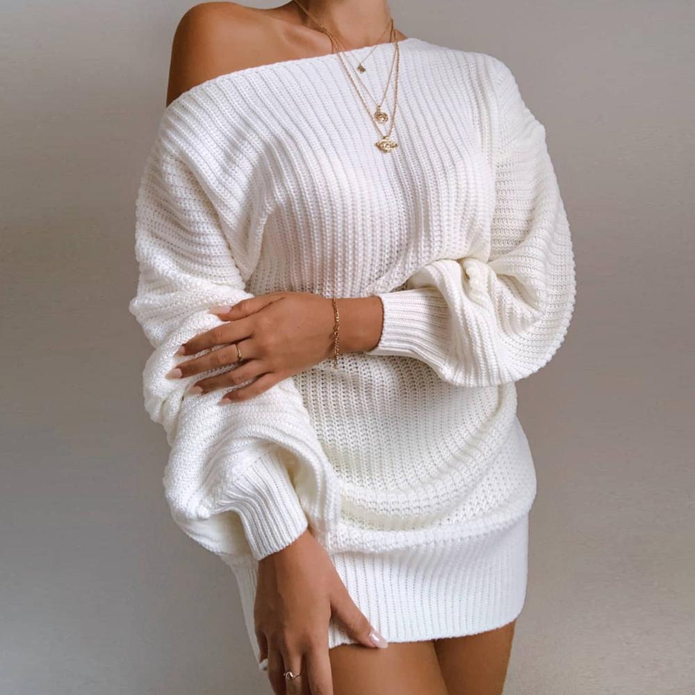 Casual Knitted Mini Dress