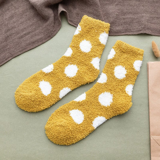 Cute Fluffy Dot Socks