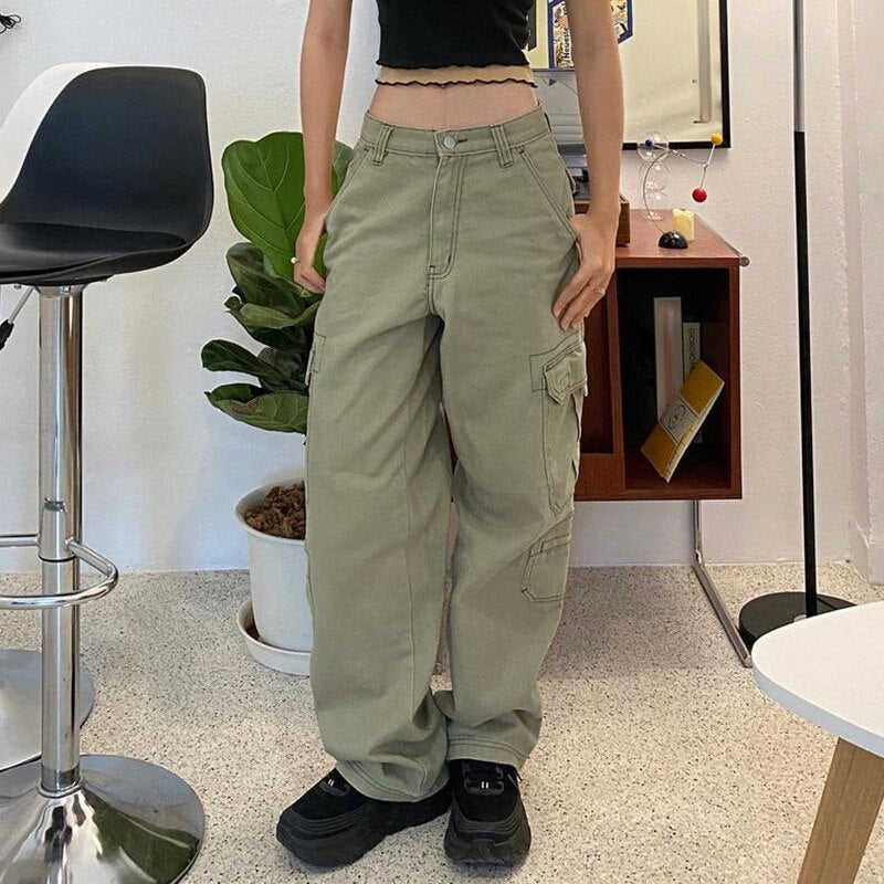 Low Waisted Cargo Retro Boyfriend Pants