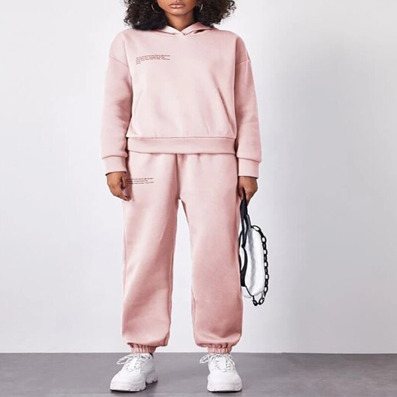 Fleece Casual 2-Piece Tracksuit Sets