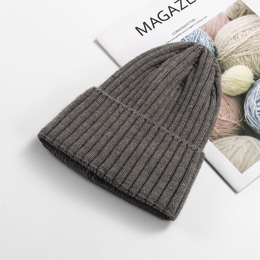 Soft Warm Cashmere Beanie-Dark Grey