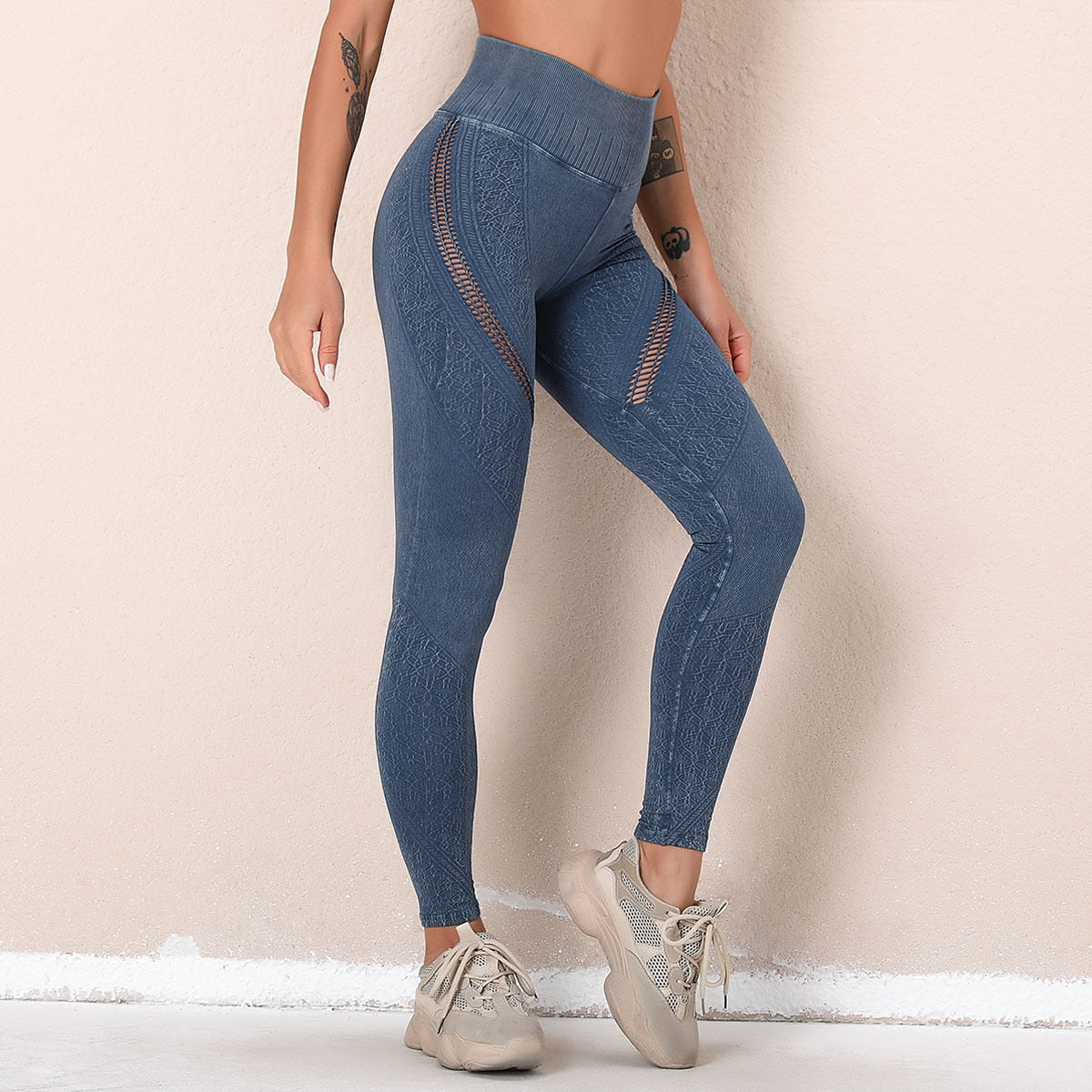 Seamless Hollow High Waist Legging