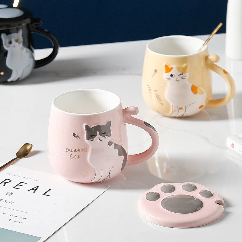 Cat Relief Ceramic Mug