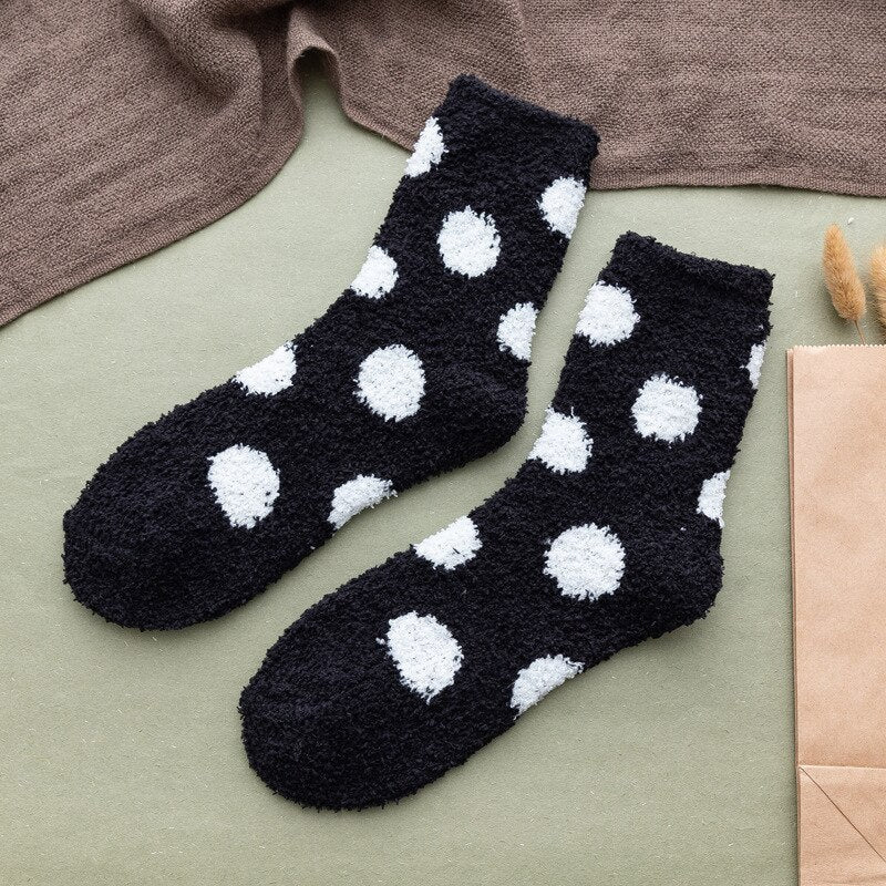 Cute Fluffy Dot Socks