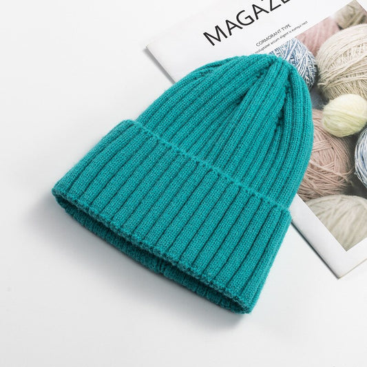 Soft Warm Cashmere Beanie-Lake Blue