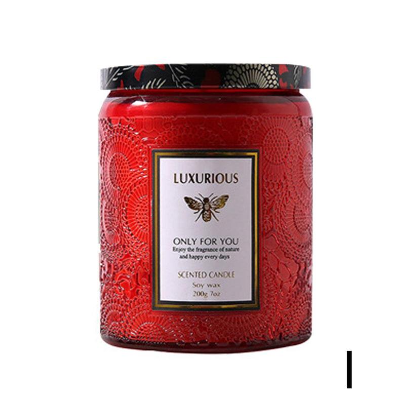 Scented Candles Jar Aromatherapy Candle Soy Wax Natural Lasting Fragrance Smokeless Burning Bath Stress Relief Handmade Gifts