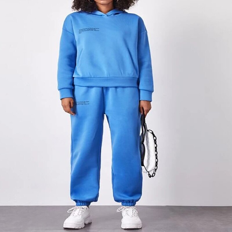 Fleece Casual 2-Piece Tracksuit Sets