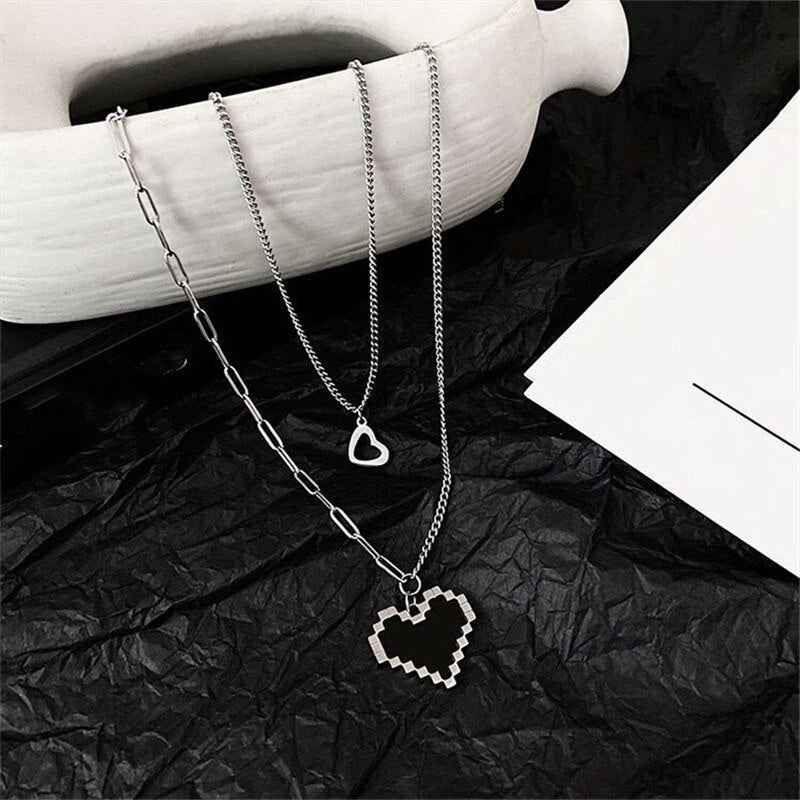 Heart Double Layer Necklace