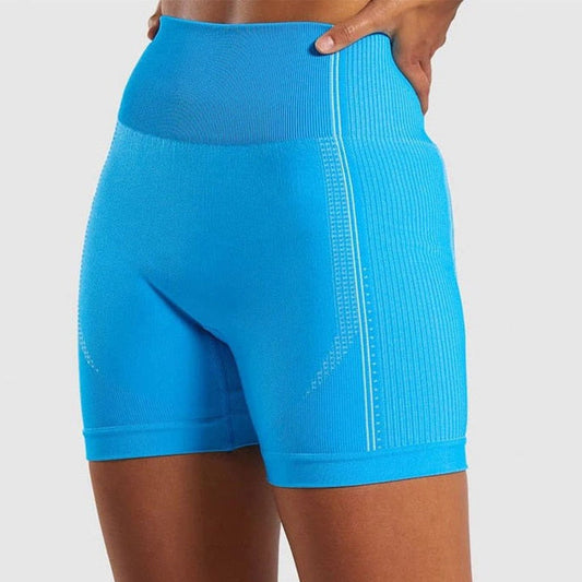 Elastic Seamless High Waist Solid Summer Short