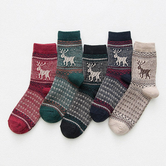 Winter Warm Wool Socks (5 pairs)