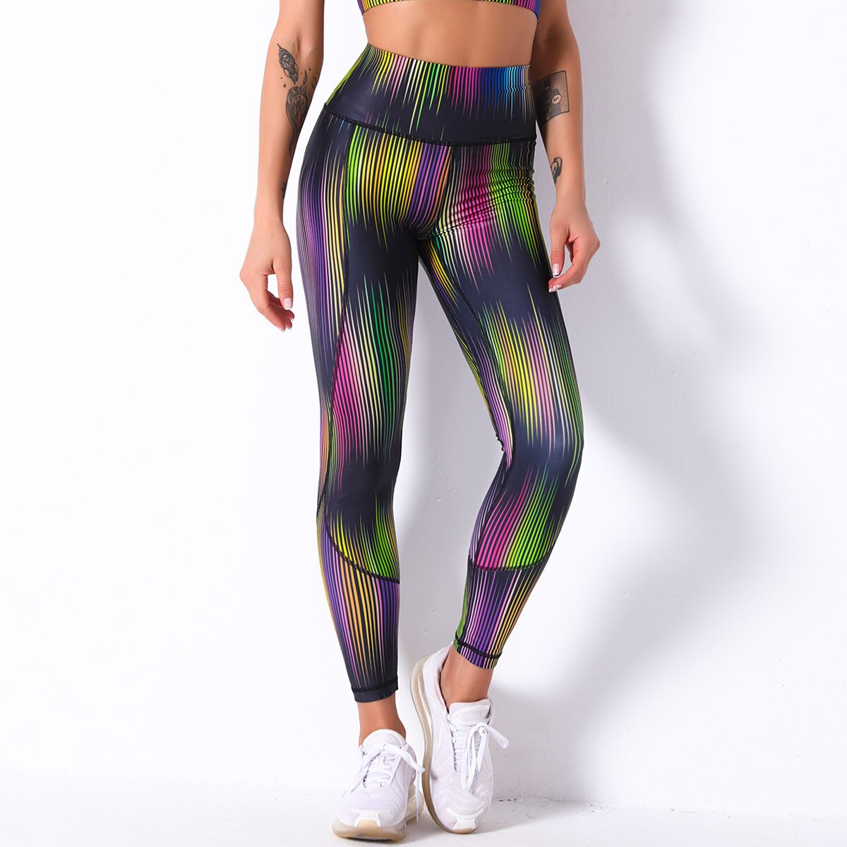 High Waisted Seamless Printed Legging