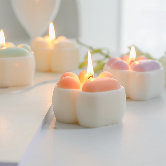 ins Aromatherapy candle creative Cat paw scented candles photo props diy home decorative candle for new year decoration house