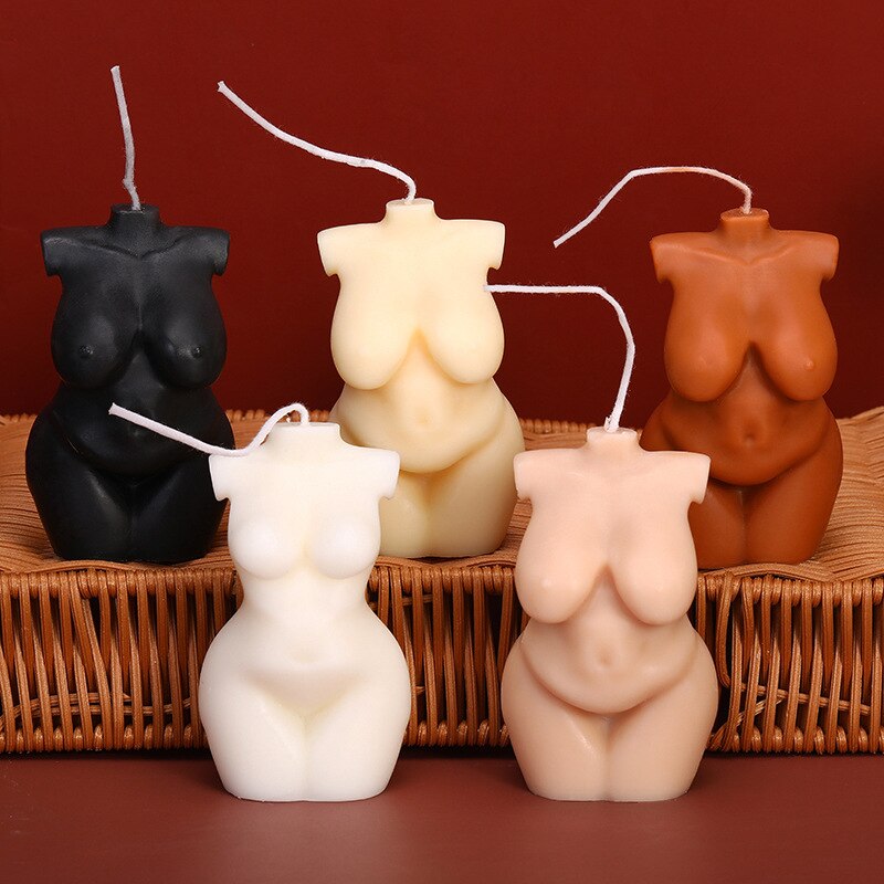 Ins art candles woman naked body candle home decor accessories fragrant candles women&#39;s figure scented candles for body decor