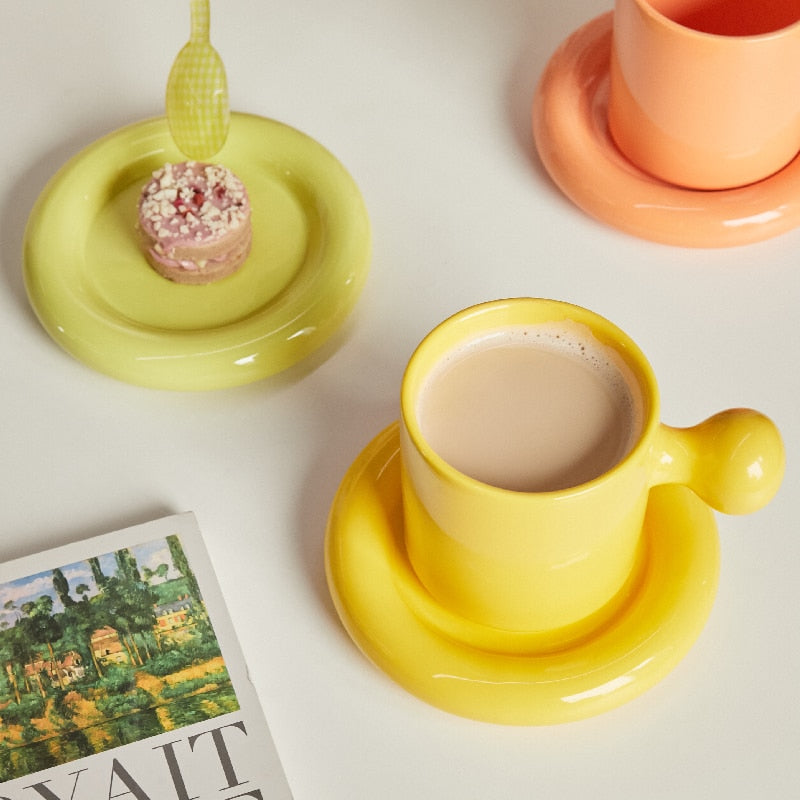 Cute Ceramic Mug Set