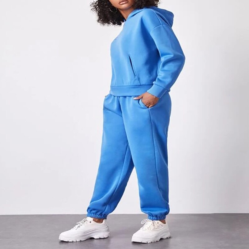 Fleece Casual 2-Piece Tracksuit Sets