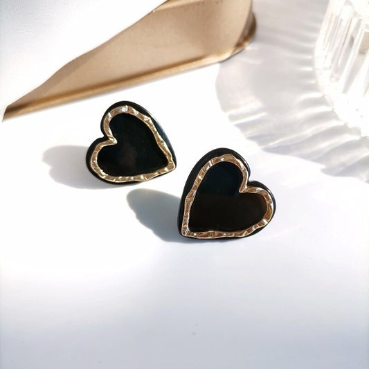 Acrylic Heart Stud Earring