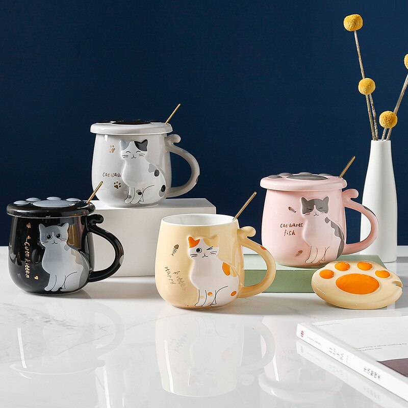 Cat Relief Ceramic Mug