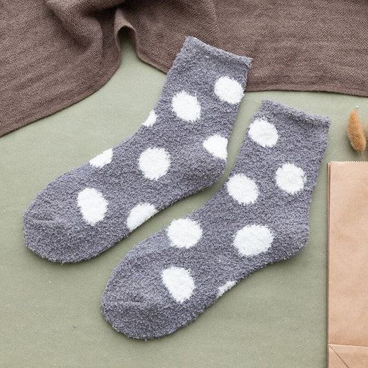 Cute Fluffy Dot Socks