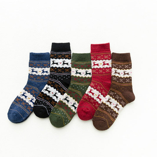 Winter Warm Wool Socks (5 pairs)