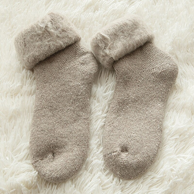 Thick Solid Rabbit Socks