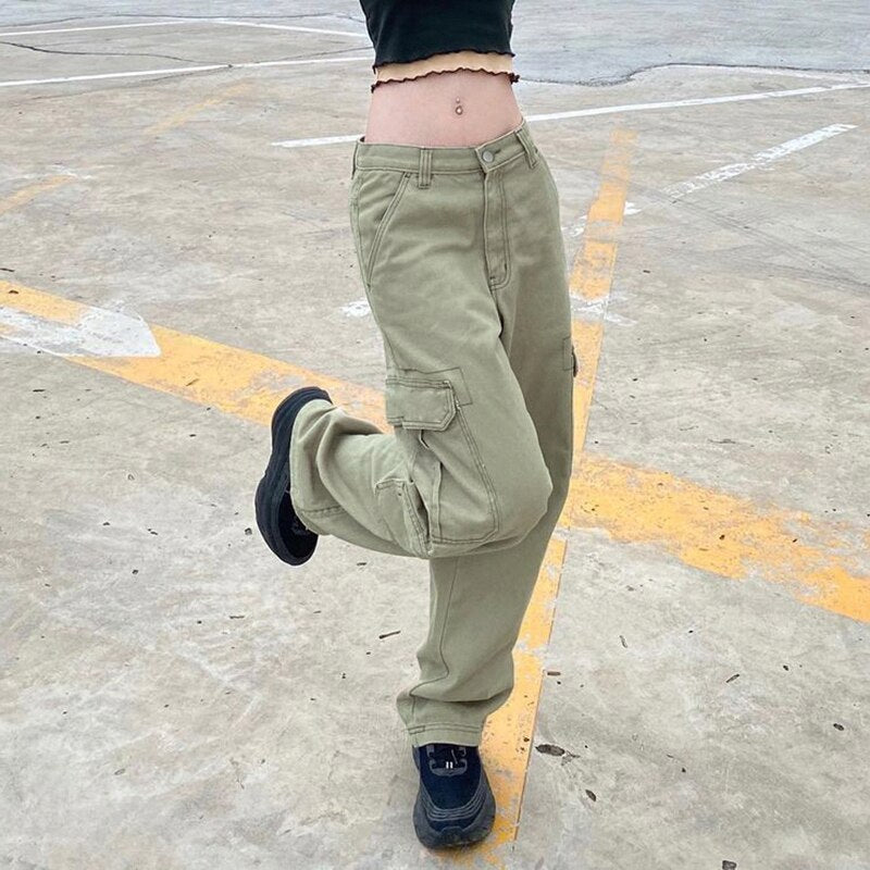 Low Waisted Cargo Retro Boyfriend Pants