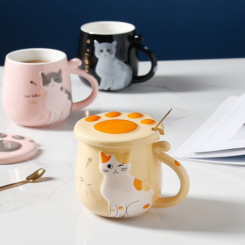 Cat Relief Ceramic Mug