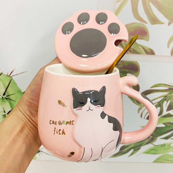 Cat Relief Ceramic Mug