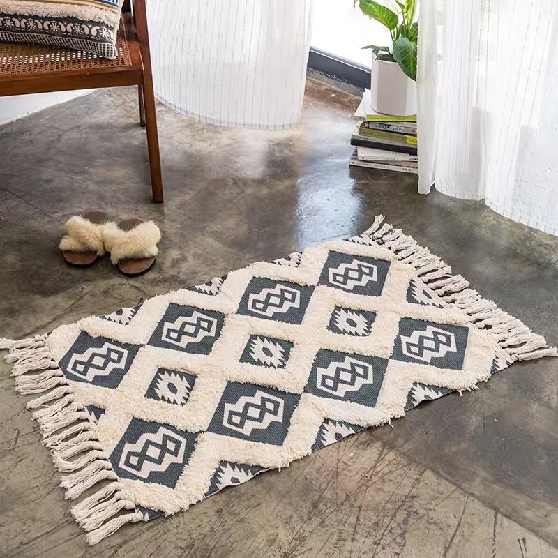 Geometric Cotton Nordic Rug