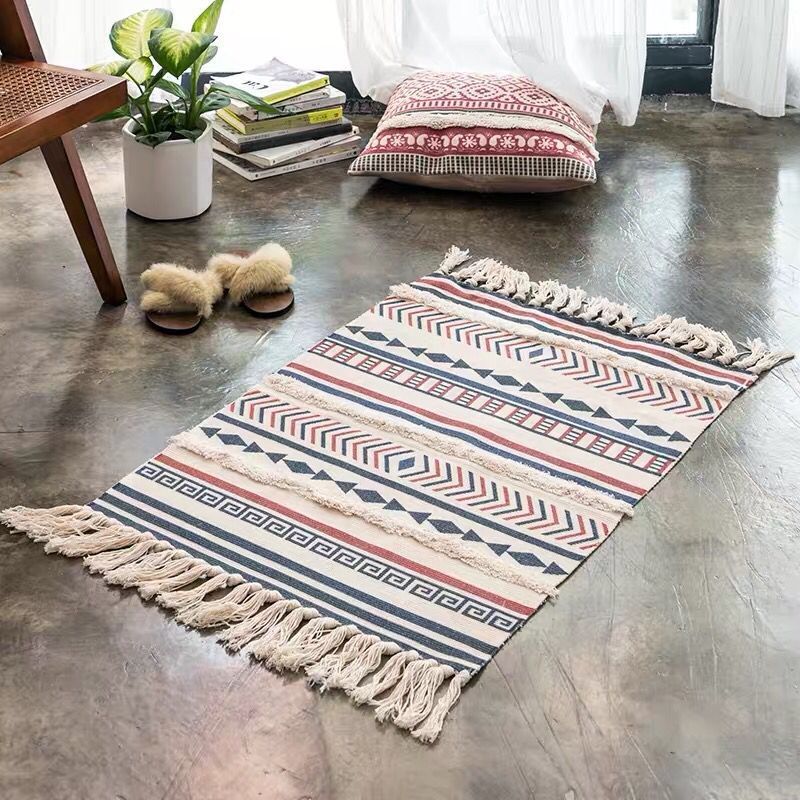 Geometric Cotton Nordic Rug