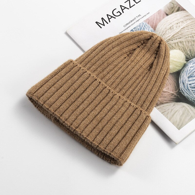 Soft Warm Cashmere Beanie-Auburn