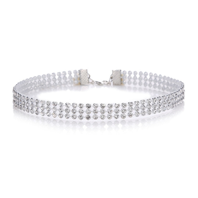 Crystal Rhinestone Choker Necklace