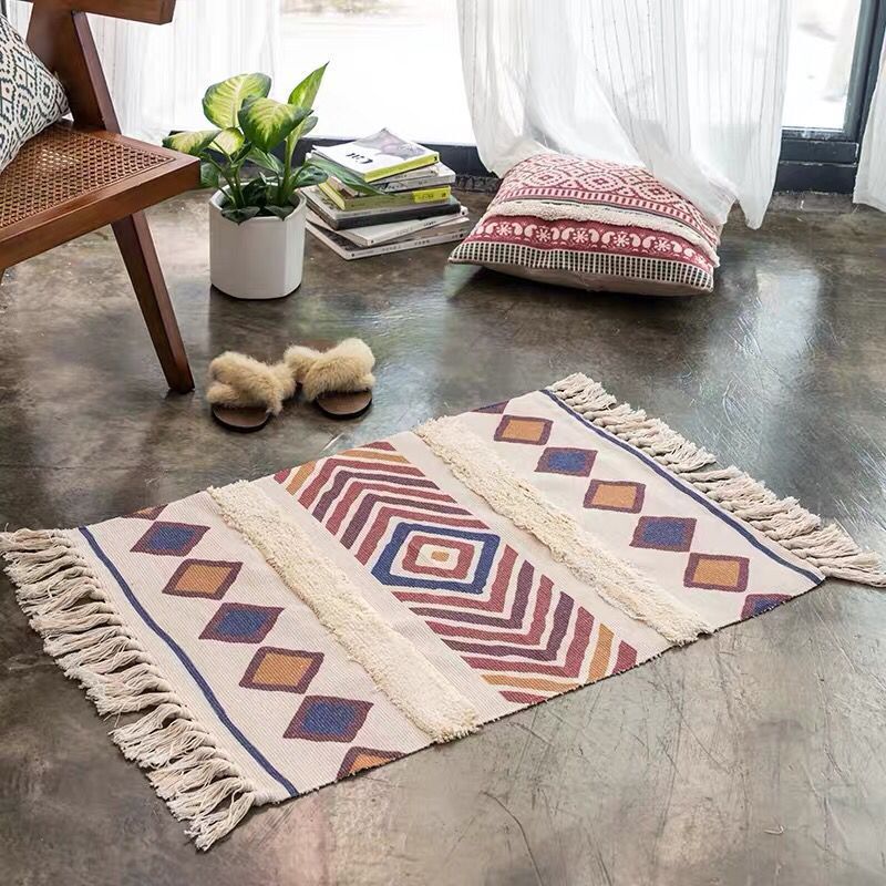 Geometric Cotton Nordic Rug