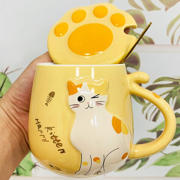 Cat Relief Ceramic Mug