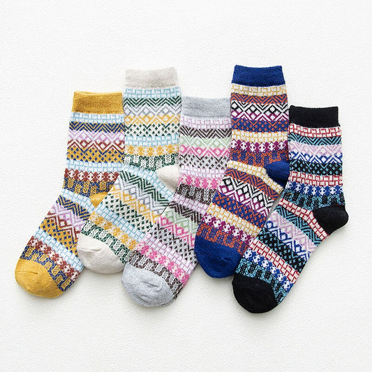 Winter Warm Wool Socks (5 pairs)