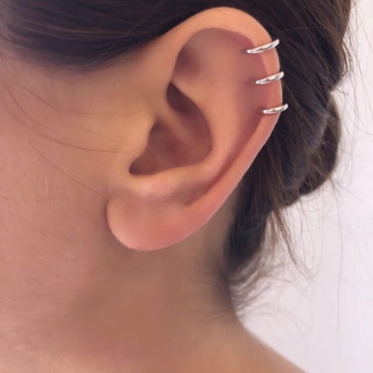 3 Layers Ear Cuff Trendy Punk