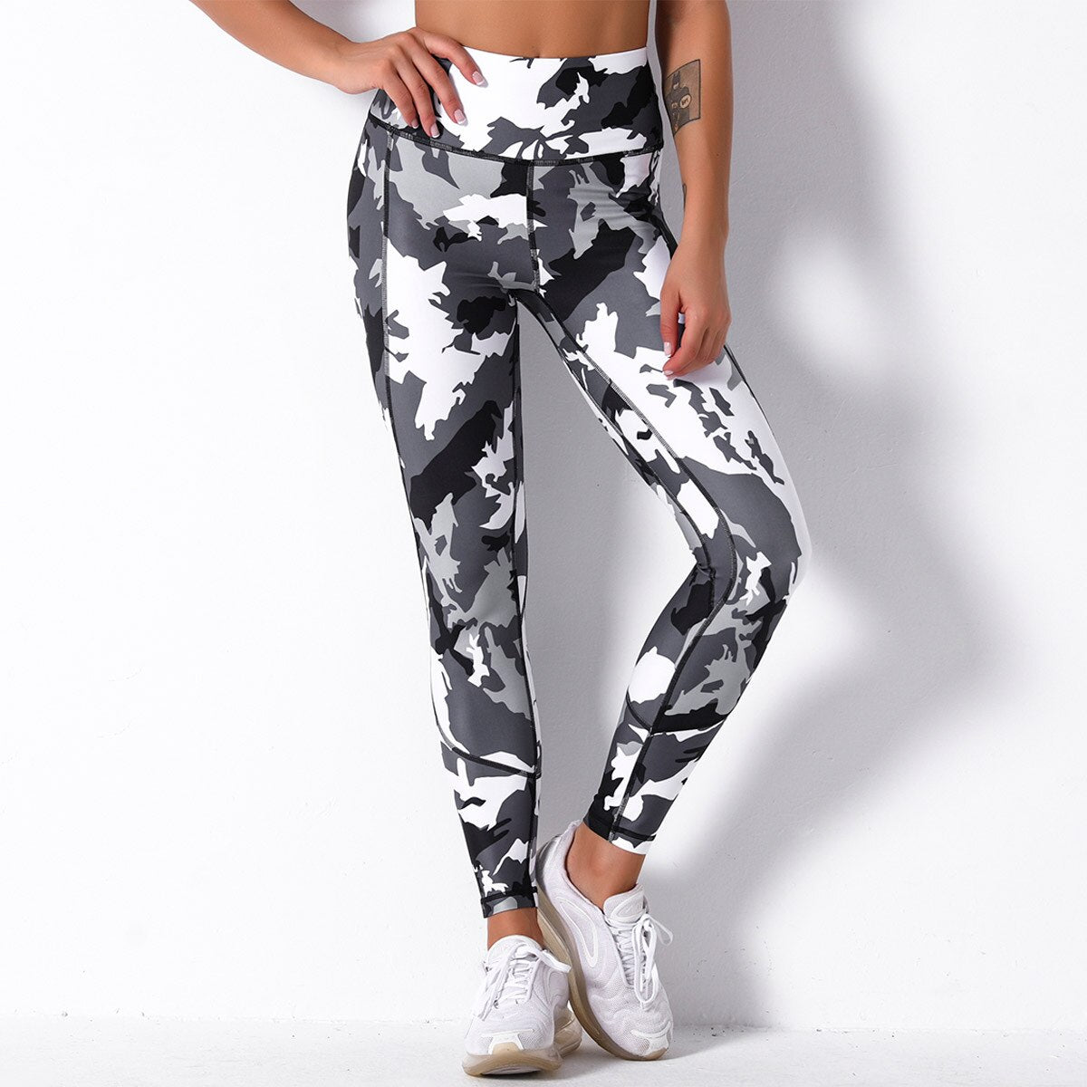 High Waisted Seamless Printed Legging