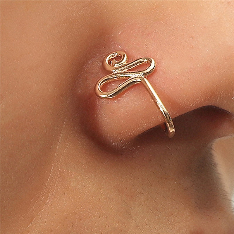 Non-Pierced U-Shaped Nose Clip