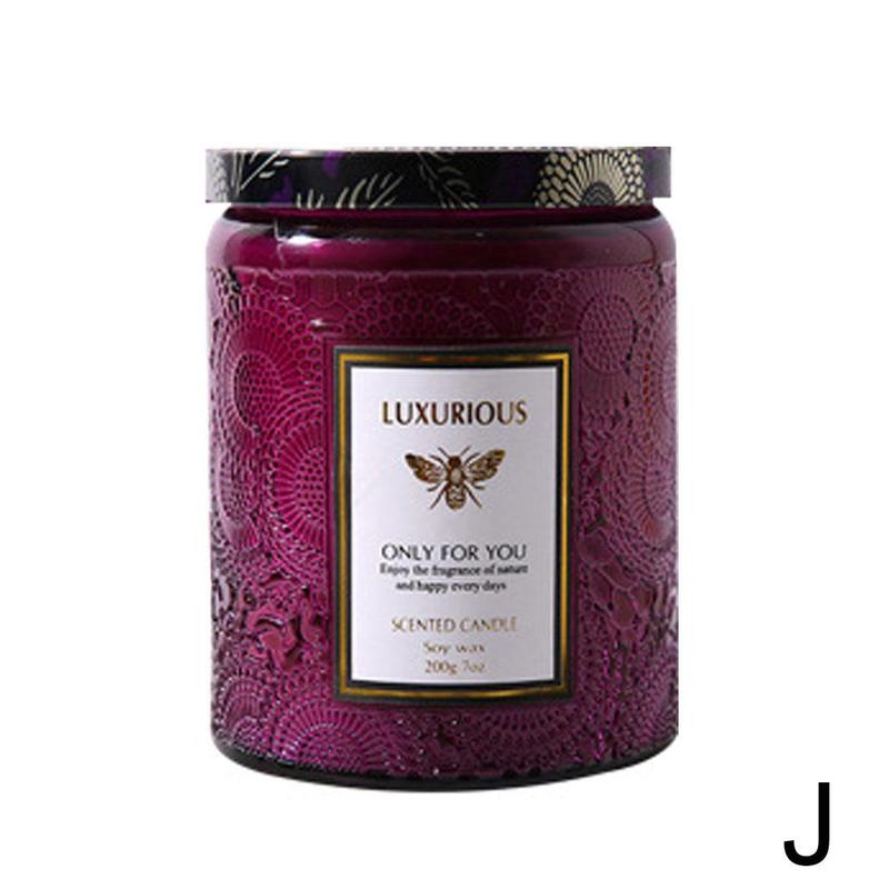 Scented Candles Jar Aromatherapy Candle Soy Wax Natural Lasting Fragrance Smokeless Burning Bath Stress Relief Handmade Gifts