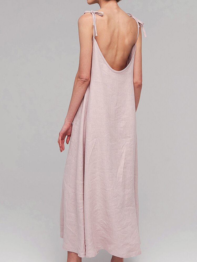 Loose Sleeveless Cotton Nightdress