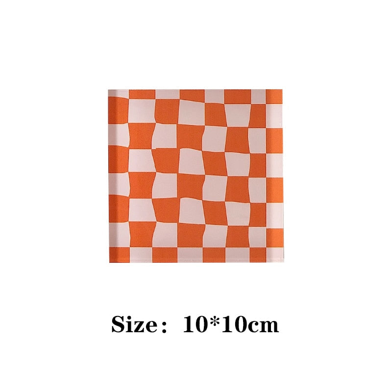 Checkerboard Placemats Coaster Mug