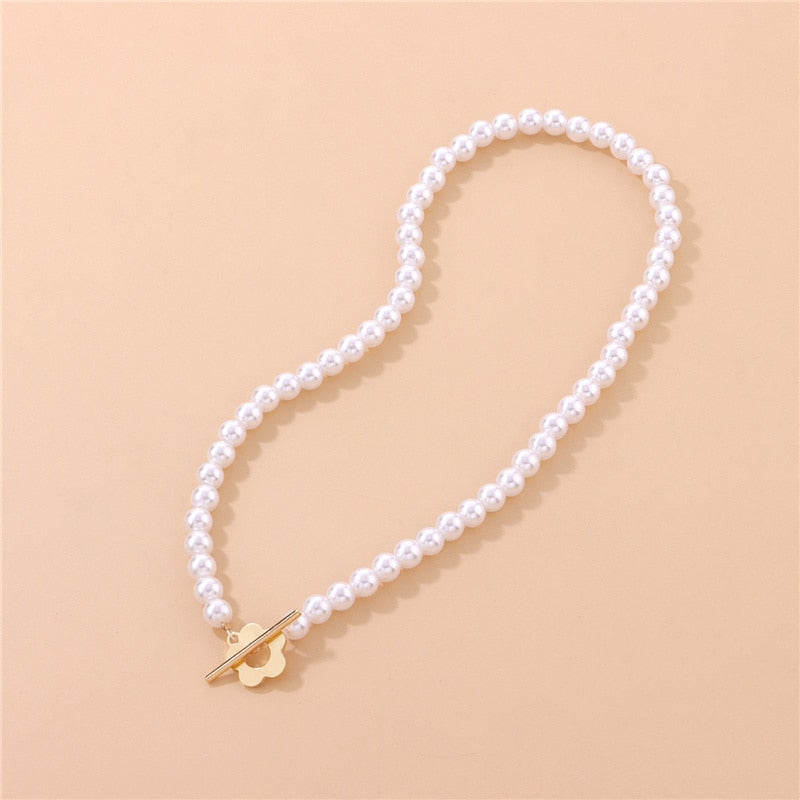 Pearl Choker Pendant Necklace