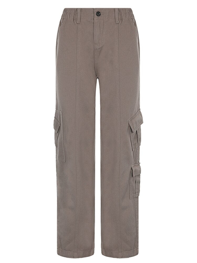 Low Waist Cargo Boyfriend Pants