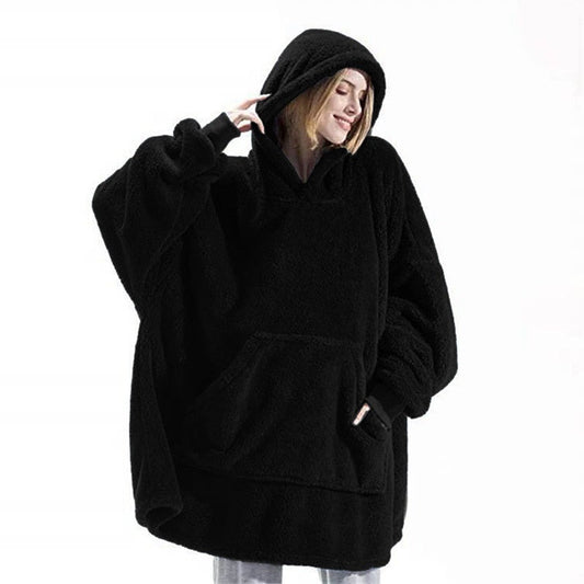 Oversized Hooded Sweater Blanket