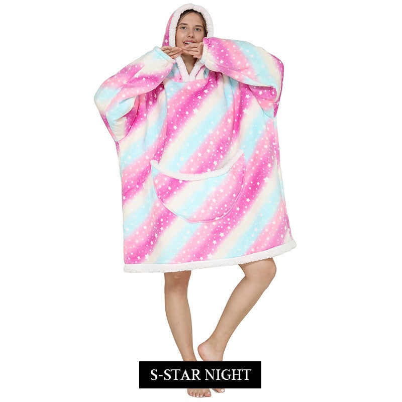 Oversized Wearable Blanket Hoodie