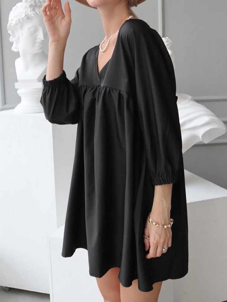 Three-Quarter Sleeve Night Dress