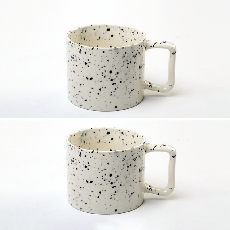 Korean Fashion Splash Ink Mugs (2-Pack)