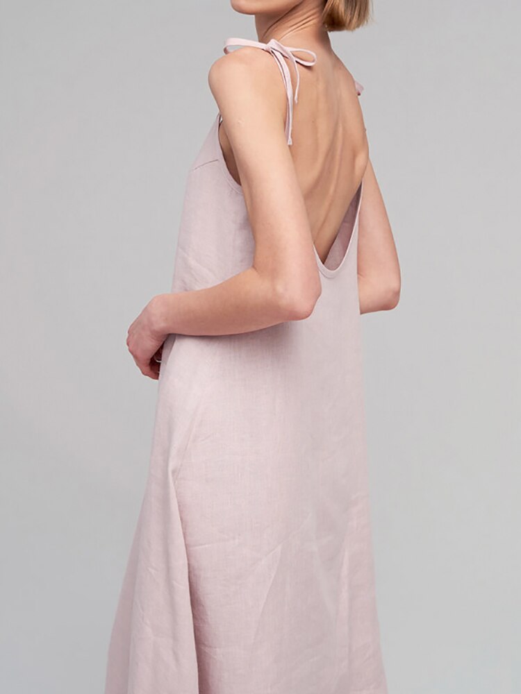 Loose Sleeveless Cotton Nightdress