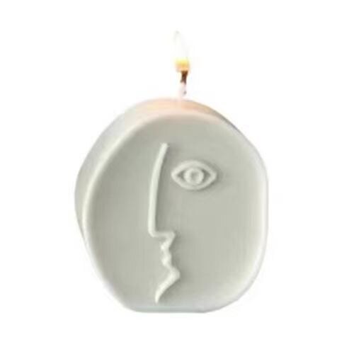 Abstract irregular abstract human face scented candle Ins Room decoration aroma candles for home table ornaments birthday gifts