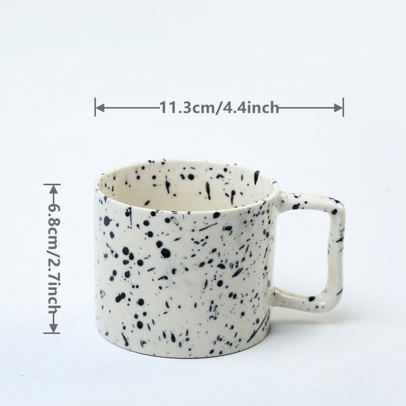 Korean Fashion Splash Ink Mugs (2-Pack)